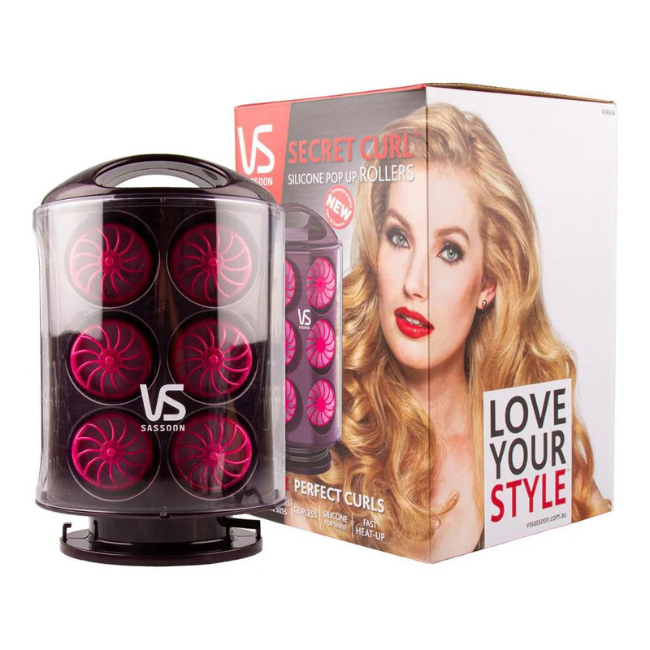 VS Sassoon Secret Curl Silicone Pop Up Rollers